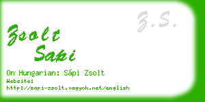 zsolt sapi business card